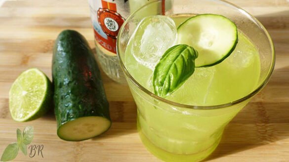 Cucumber Basil Lime Gimlet